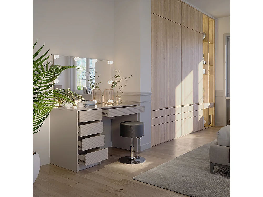 Dressing table cashmere 120x55x75 sherry