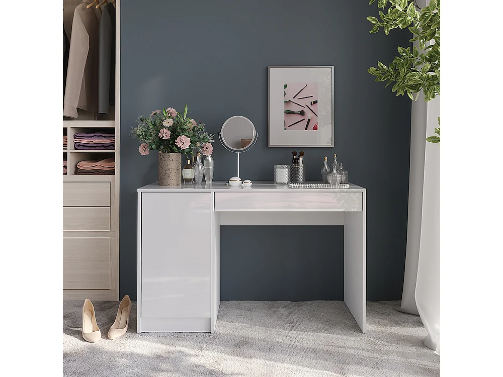 Vanity white/white high gloss 119.8x50.1x76 sherry