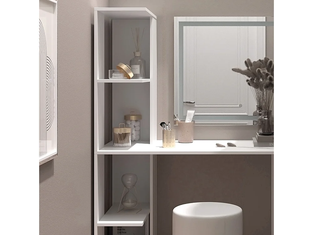 Vanity table blanc 122.2x55.2x75.8 tower