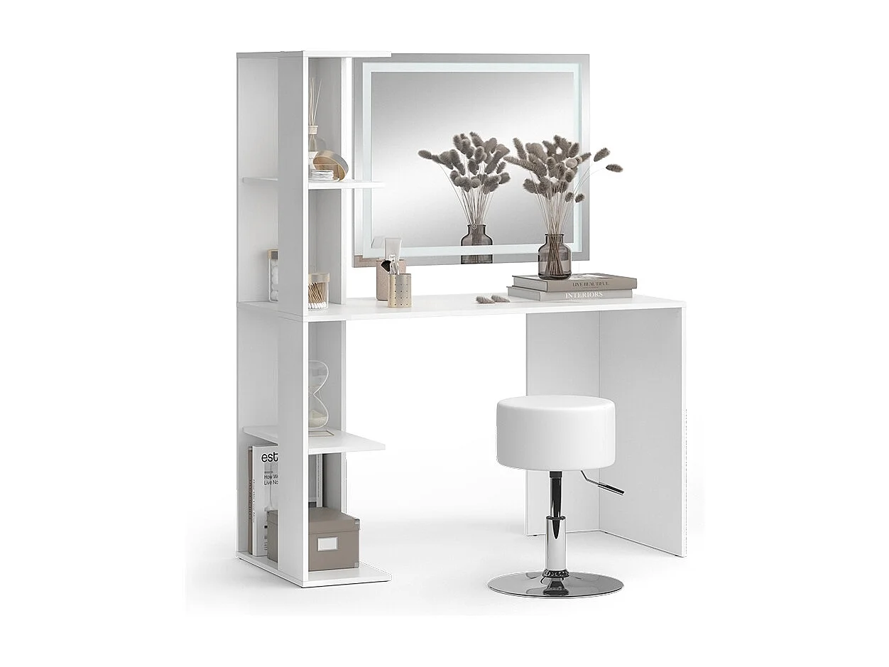 Tvättställsbord vit 122.2x55.2x75.8 tower
