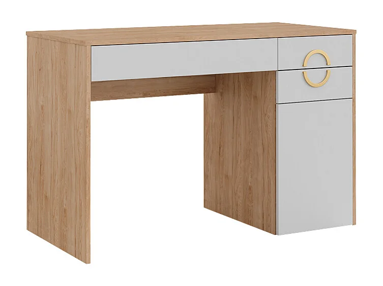 Mesa de maquillaje rockford hickory natural 115x55x76.4 adela