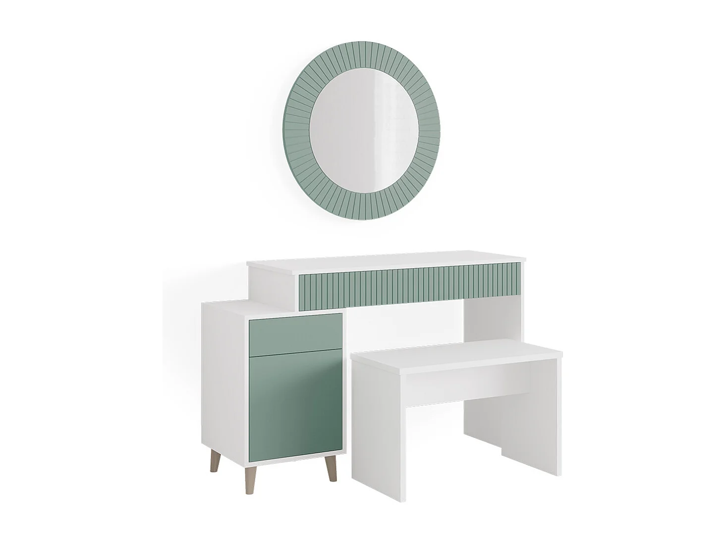 Coiffeuse vert 120x40x77.2 arles