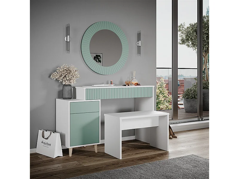 Coiffeuse vert 120x40x77.2 arles