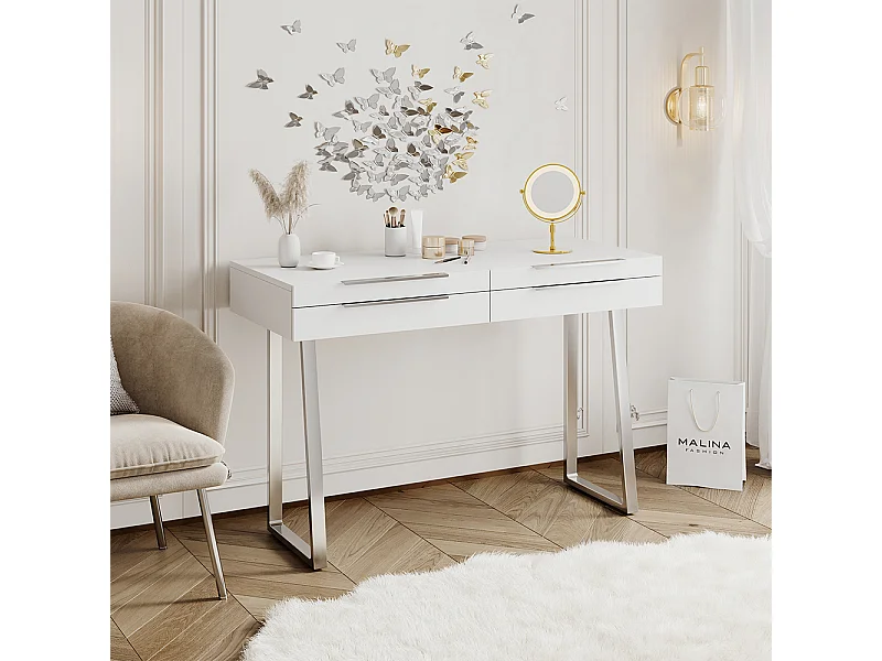 Stół do toalety biały 120x50x79 alexia