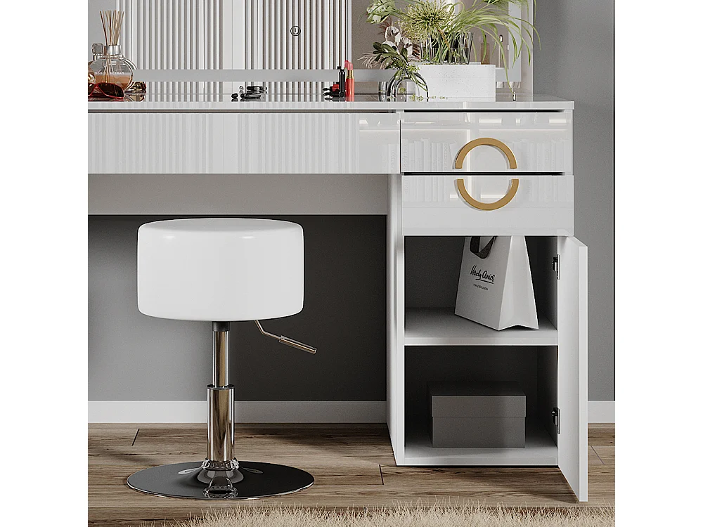 Tocador blanco 115x55x76.4 adela