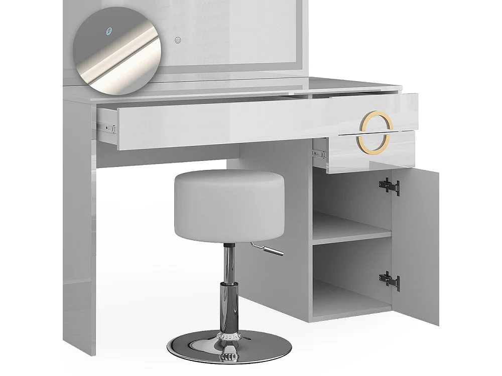 Vanity table white 115x55x76.4 adela