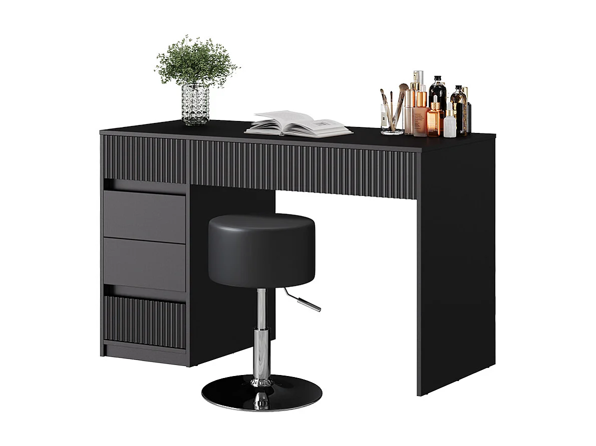 Tocador negro 120x55x76 omira