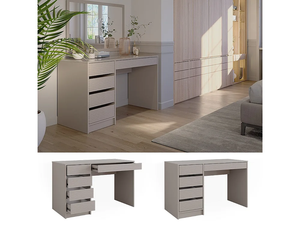 Coiffeuse cachemire 120x55x75 sherry