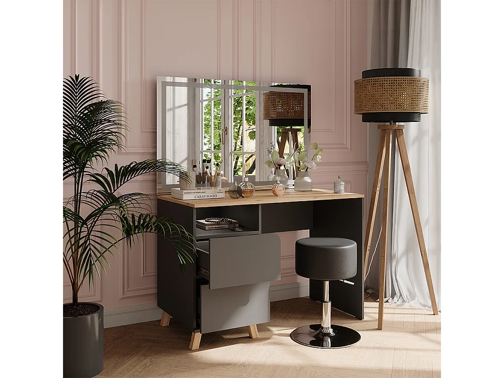 Vanity table anthracite/artisan 110x55x75 karen