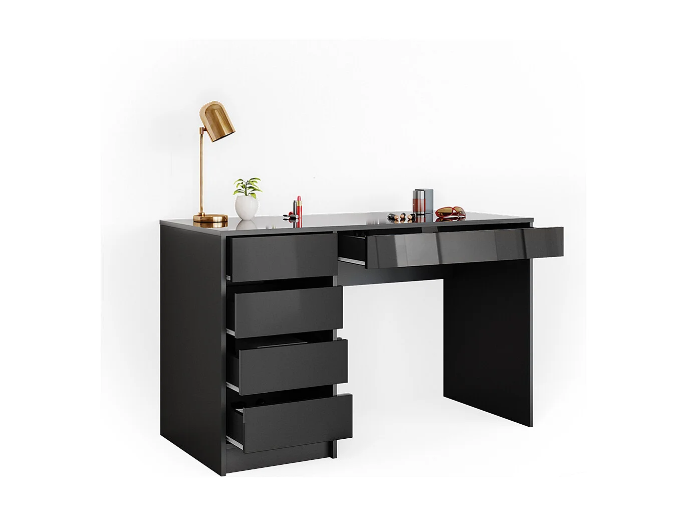 Coiffeuse anthracite 120x55x75 sherry