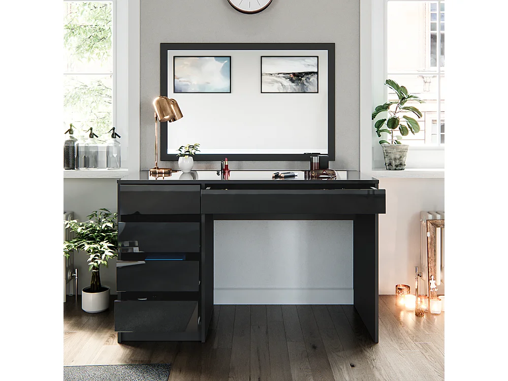 Dressing table anthracite 120x55x75 sherry