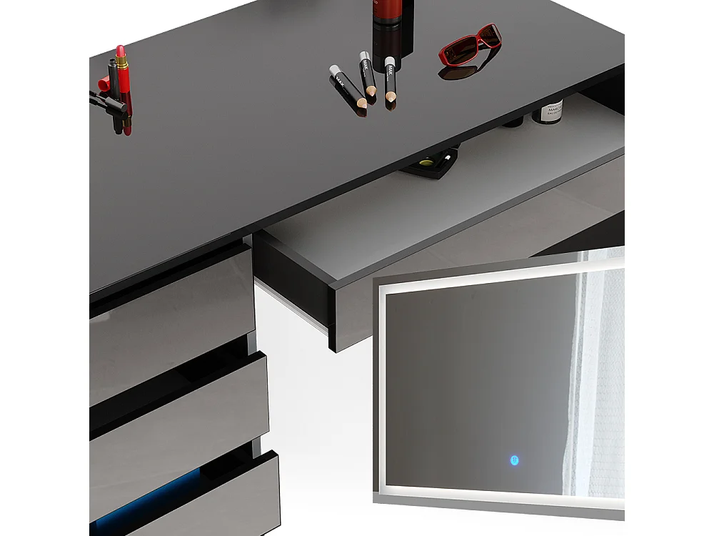 Vanity table anthracite 120x55x75 sherry