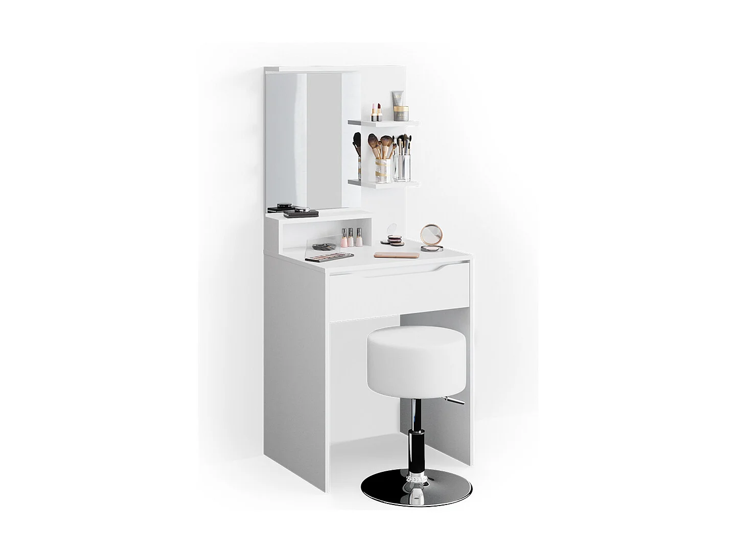 Coiffeuse blanc 60x48x142.7 ruben