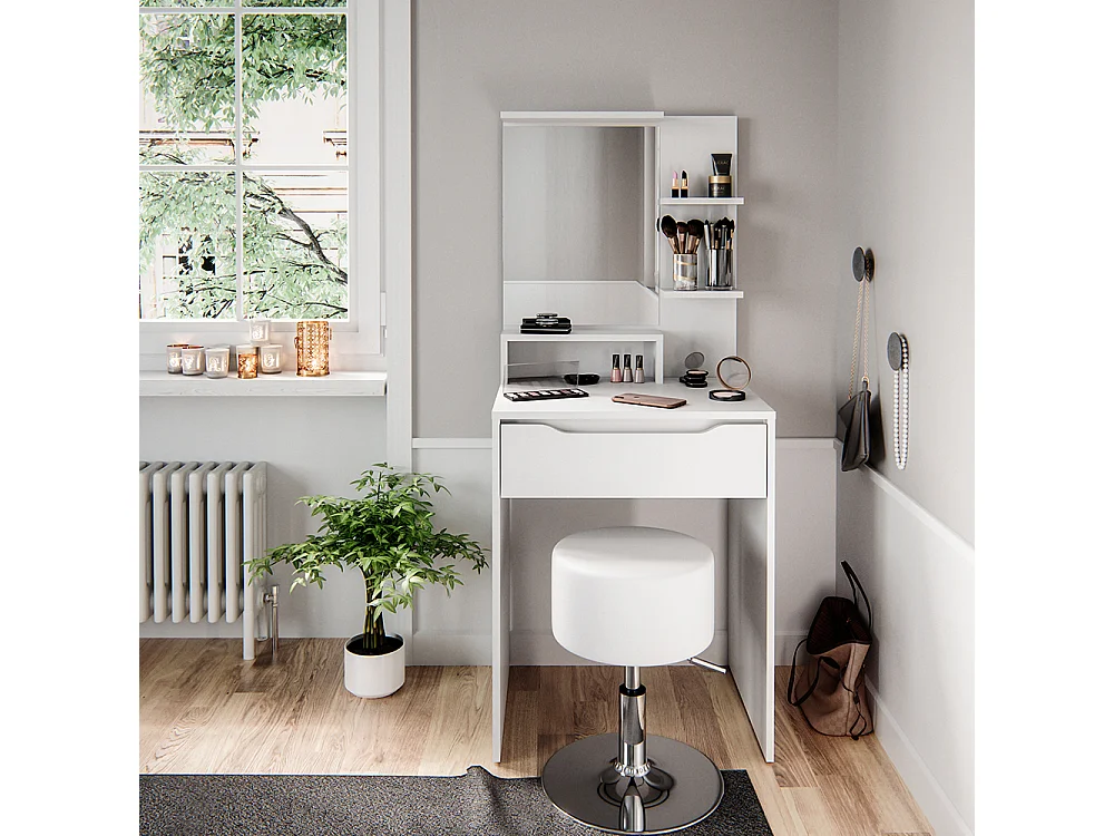 Vanity table white 60x48x142.7 ruben