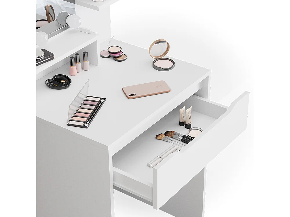 Vanity table white 60x48x142.7 ruben