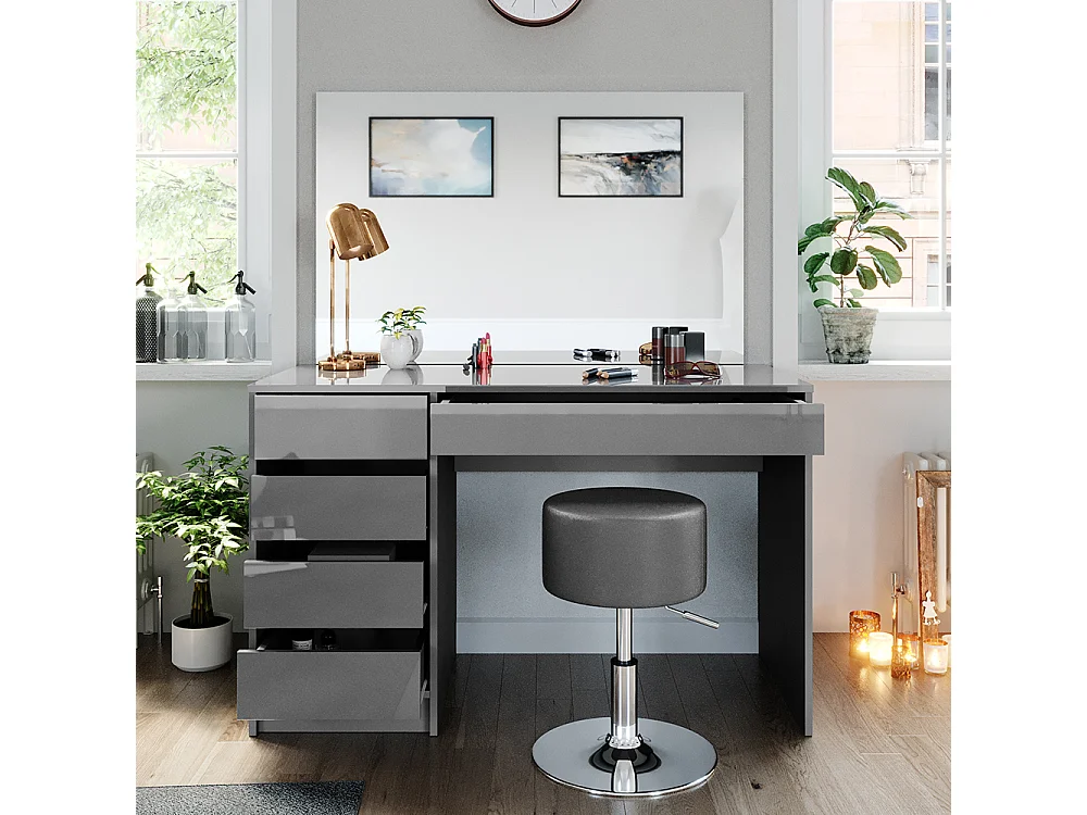 Coiffeuse gris 120x55x75 sherry