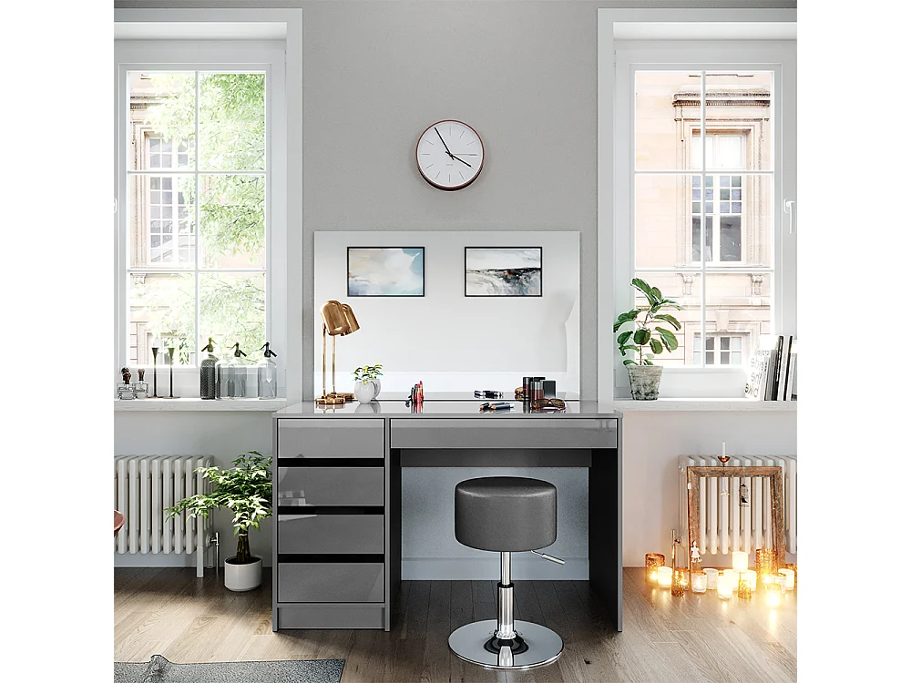 Coiffeuse gris 120x55x75 sherry