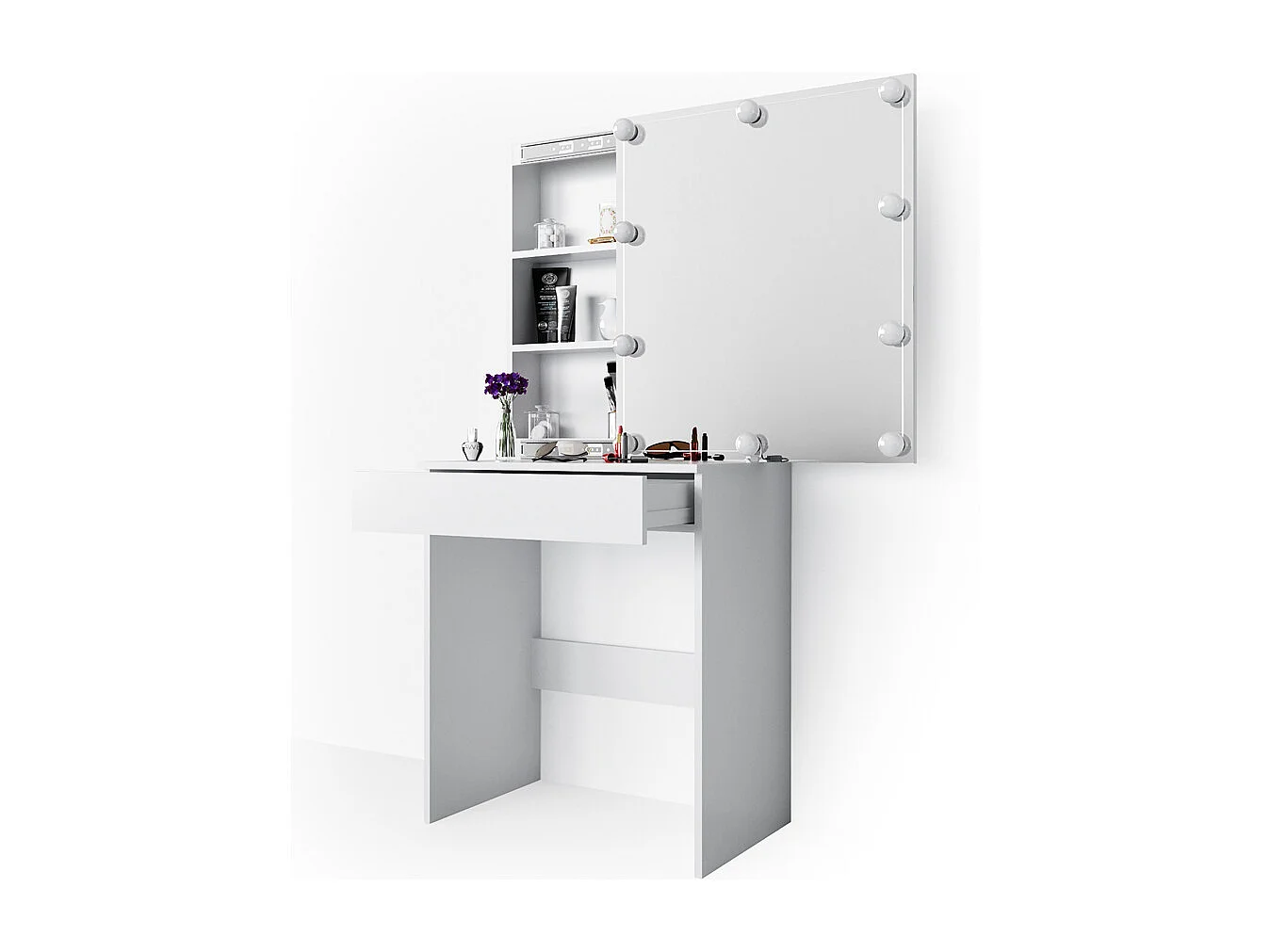 Coiffeuse blanc 68x42x155 melle