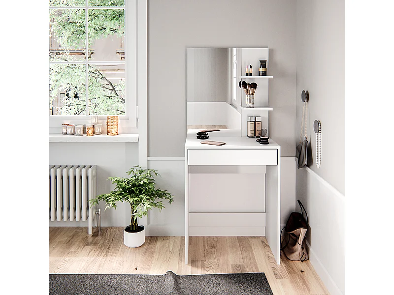 Tocador blanco 60x40x140 isabelle