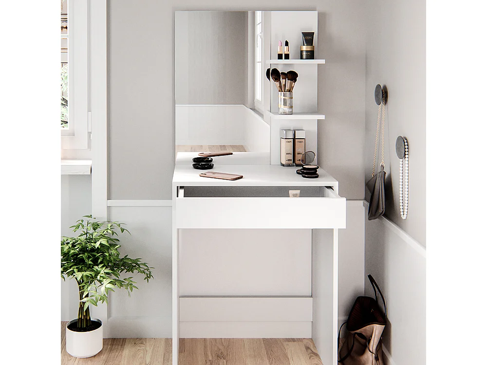 Tocador blanco 60x40x140 isabelle