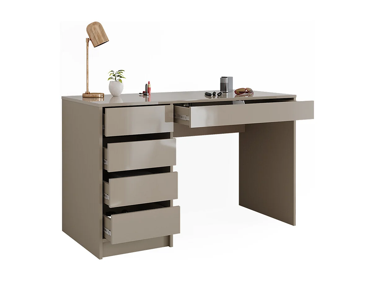 Coiffeuse gris brillant 120x55x75 sherry