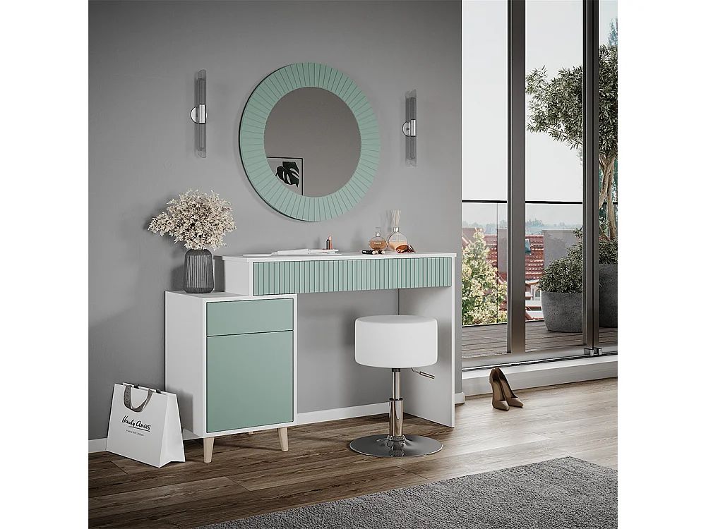 Coiffeuse vert 120x40x77.2 arles