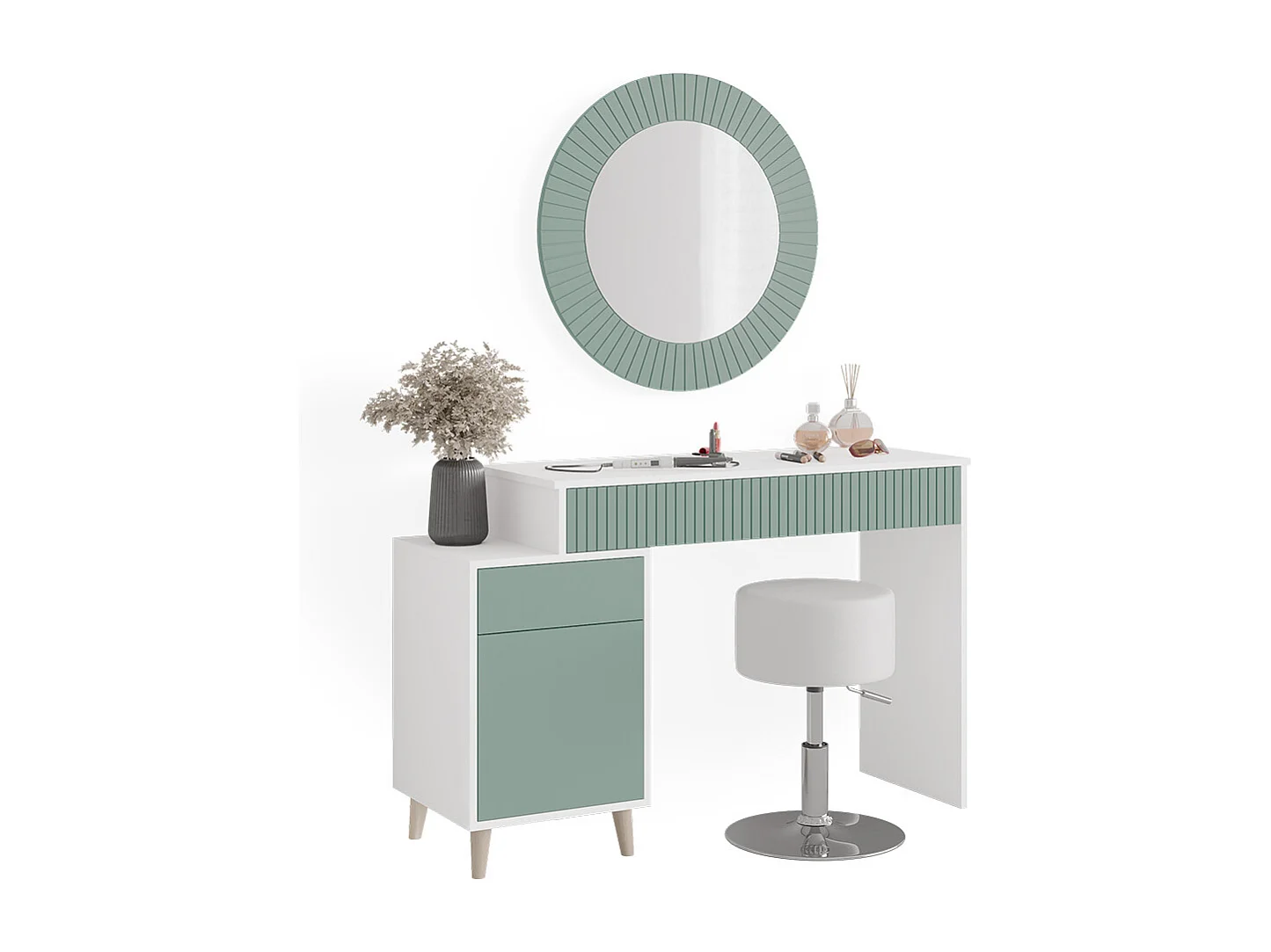 Coiffeuse vert 120x40x77.2 arles