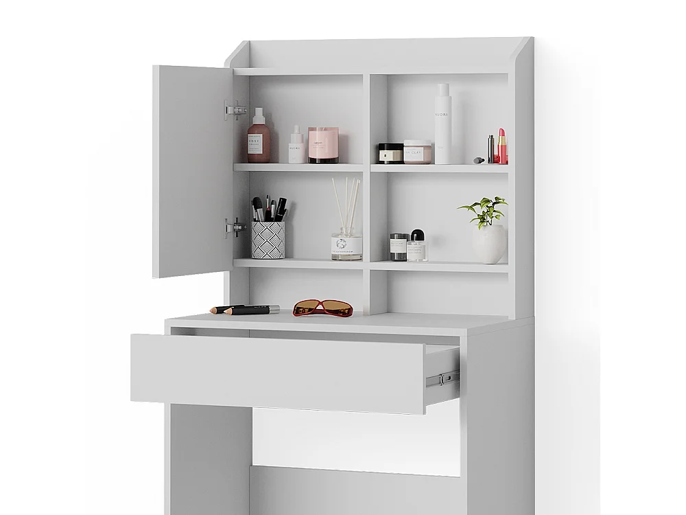 Coiffeuse blanc 70x40x136 laura