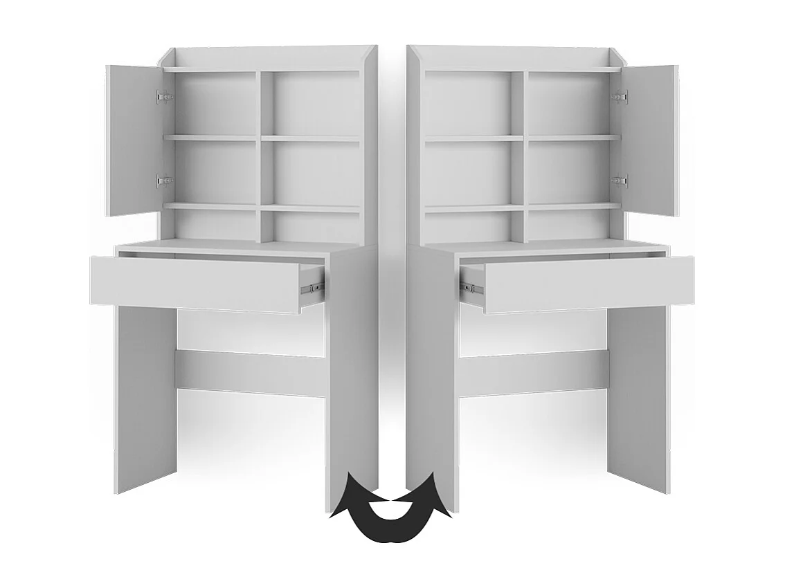 Vanity table white 70x40x136 laura