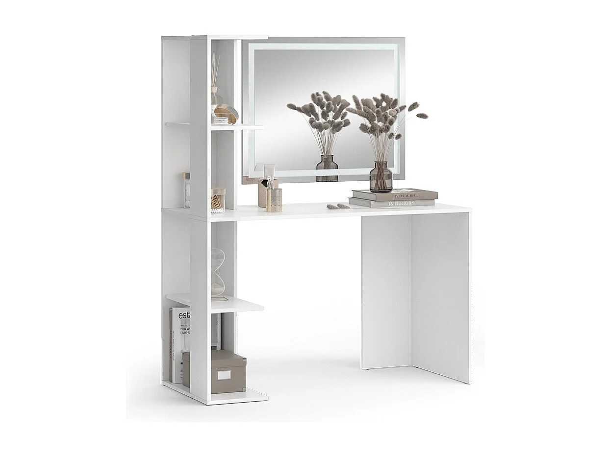 Coiffeuse blanc 122.2x55.2x75.8 tower