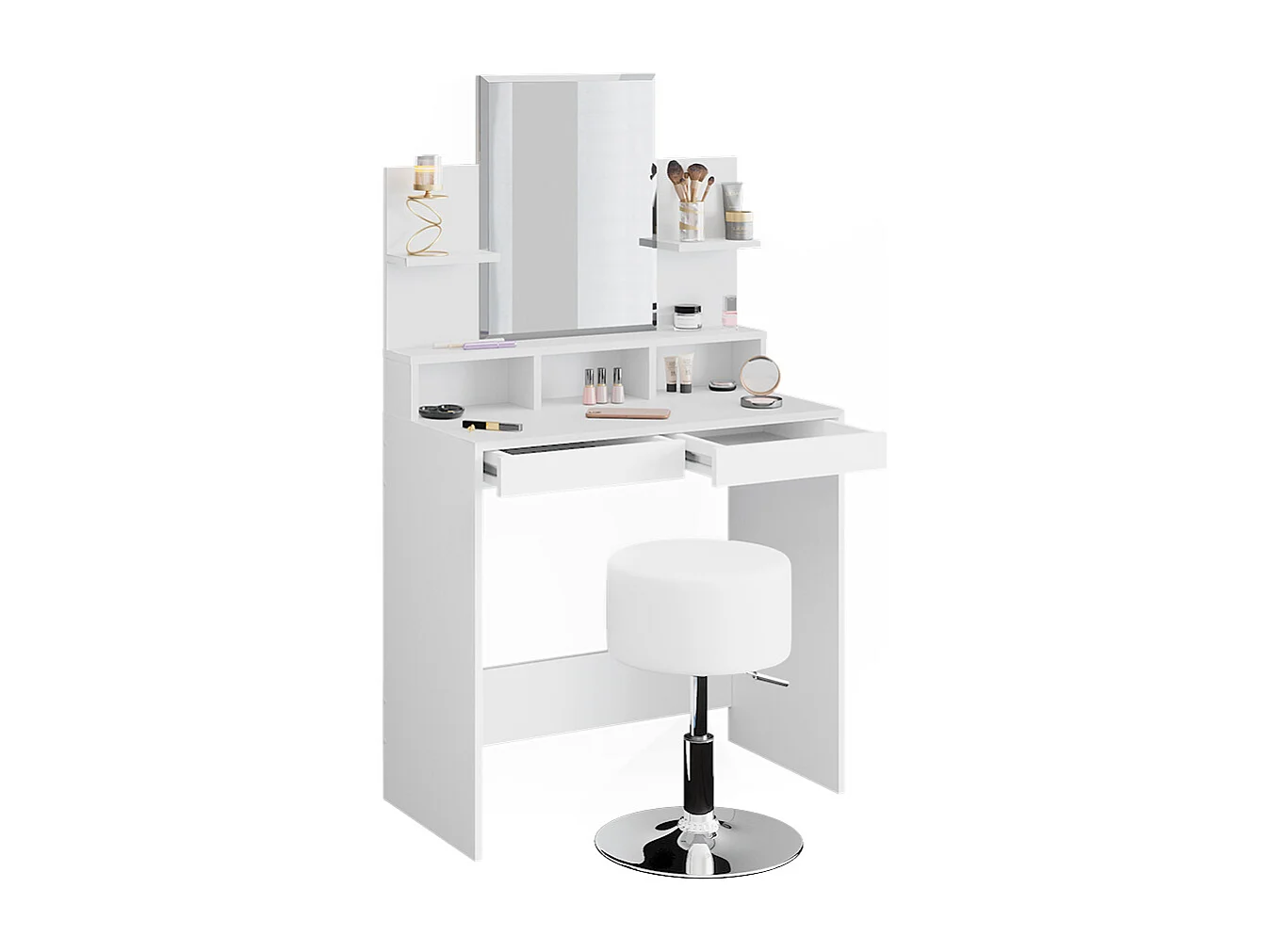 Coiffeuse blanc 80x40x139.6 ania