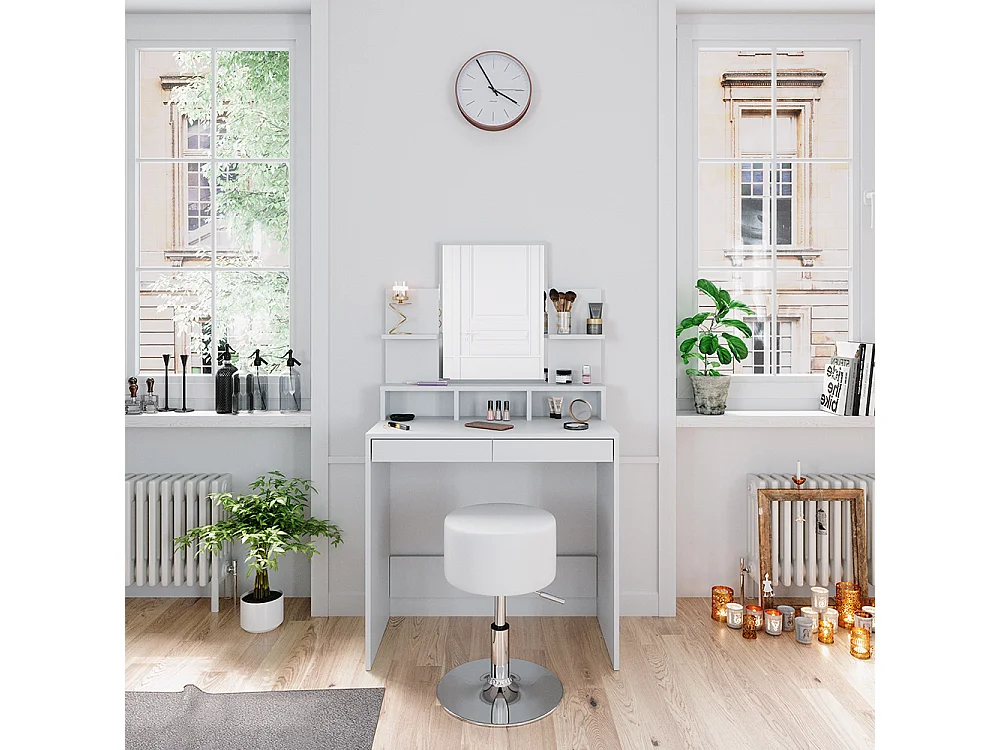 Coiffeuse blanc 80x40x139.6 ania