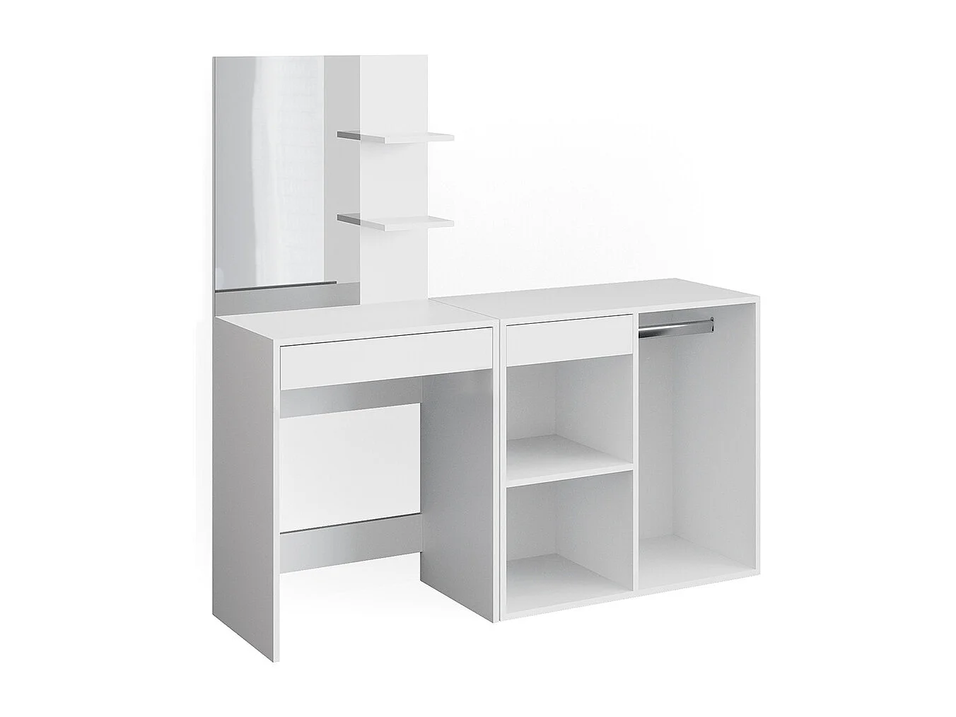 Vanity table white 140x40x140 isabelle