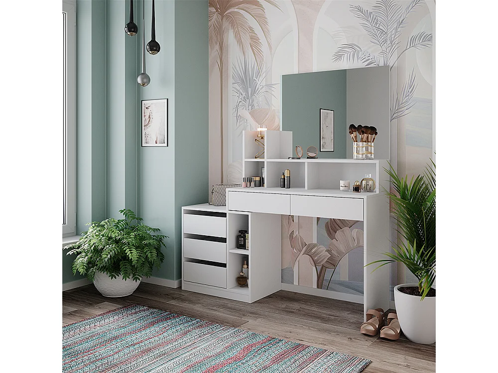 Tocador blanco 139.8x40x115 anja