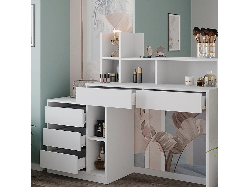 Coiffeuse blanc 139.8x40x115 anja