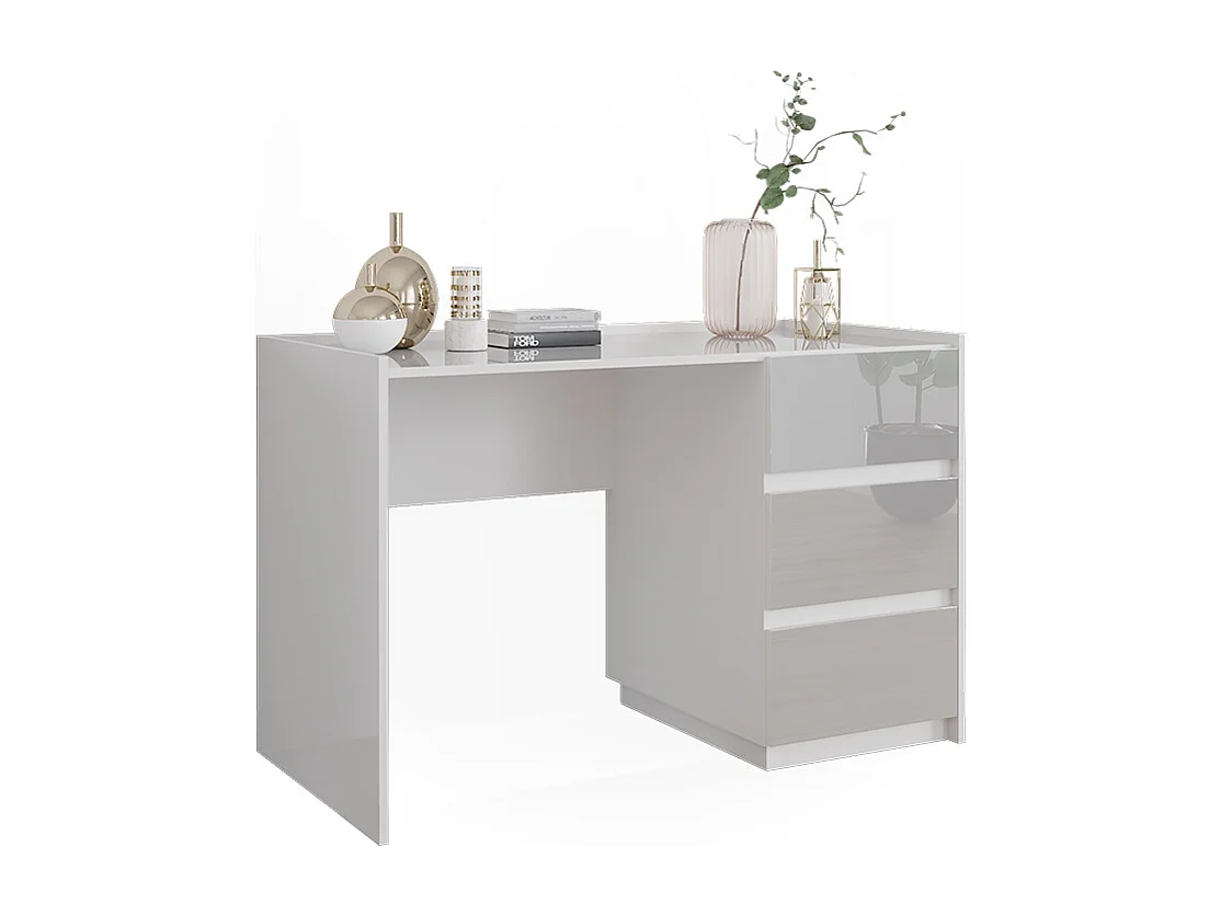 Toaletka biały wysoki połysk 120x60x78.6 marla