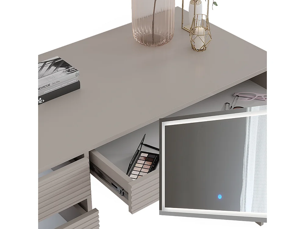 Coiffeuse cachemire 120x55x75 sherry