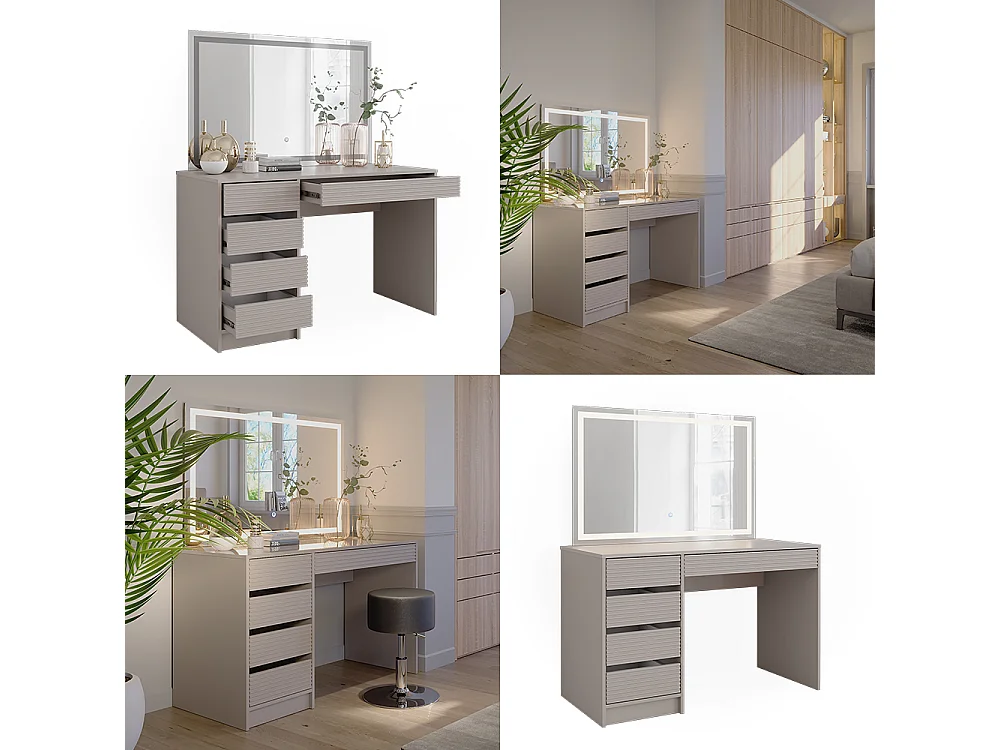 Dressing table cashmere 120x55x75 sherry