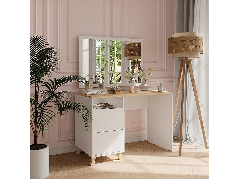 Vanity white/artisan 110x55x75 karen