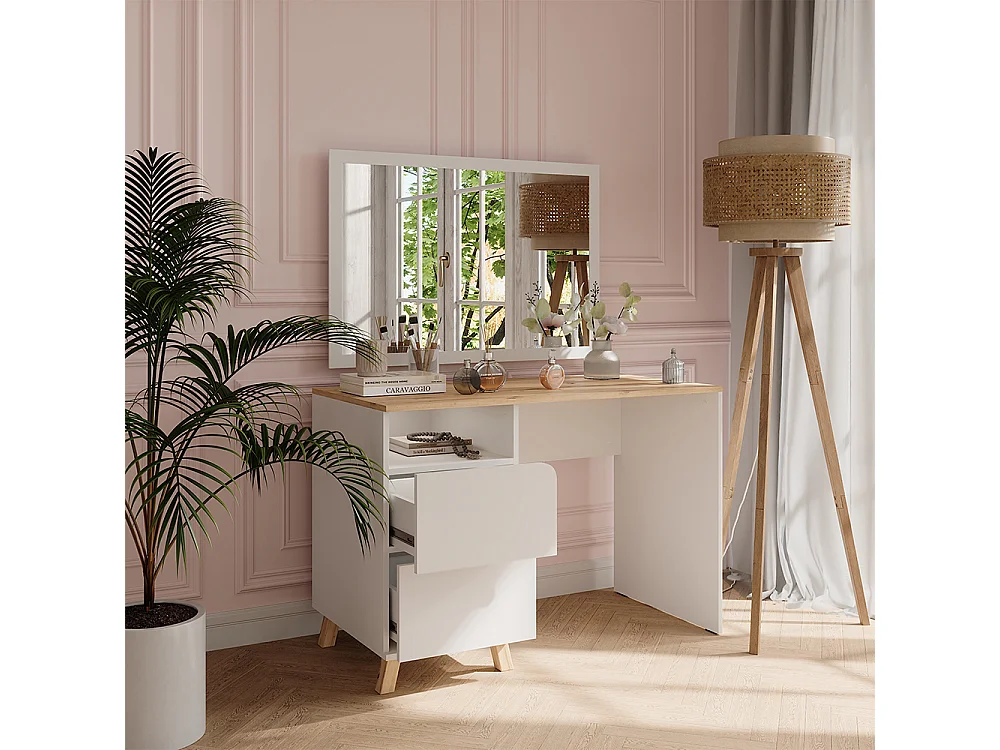 Vanity white/artisan 110x55x75 karen