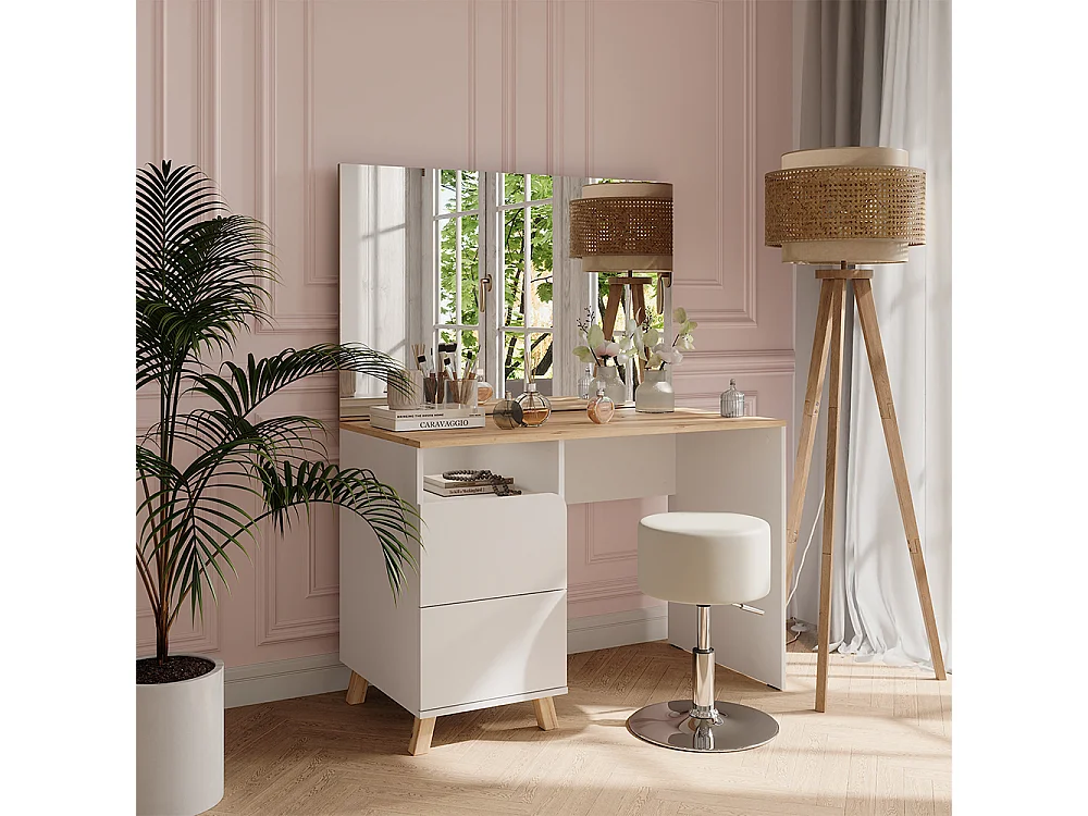 Vanity table white/artisan 110x55x75 karen