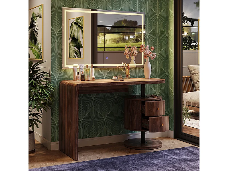 Schminktisch eiche rustikal 120x50x76 lara