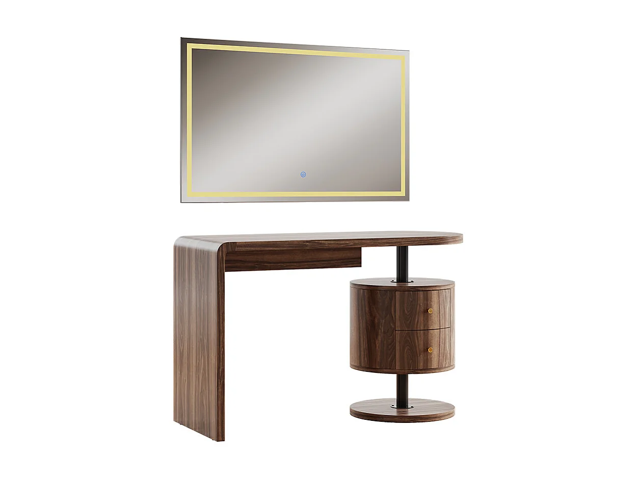 Schminktisch eiche rustikal 120x50x76 lara