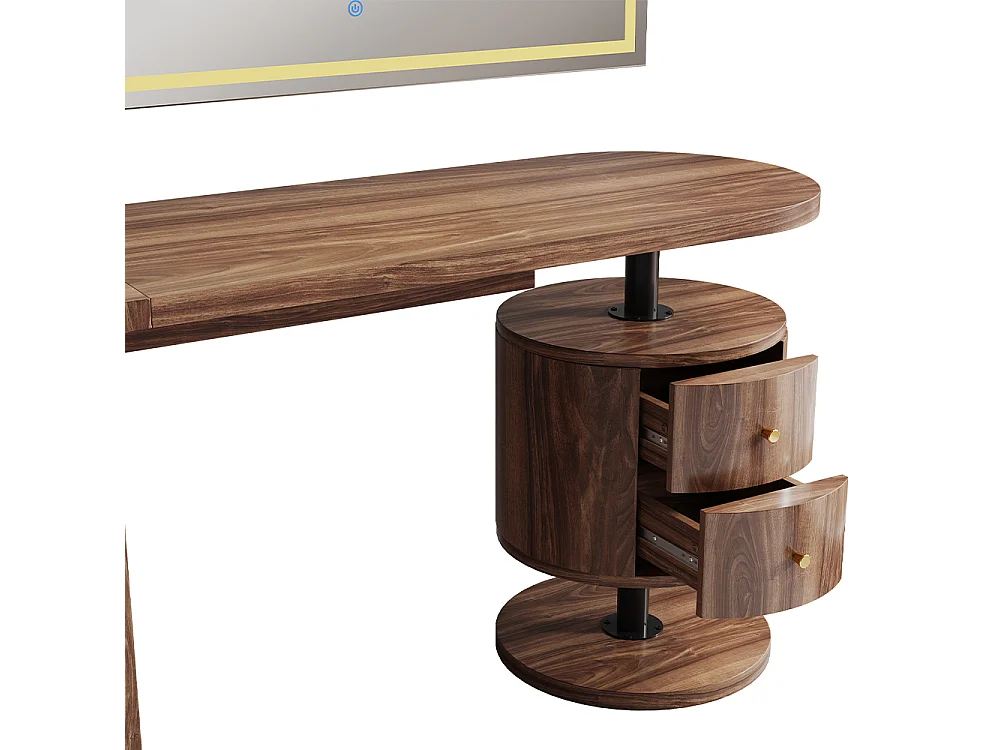 Schminktisch eiche rustikal 120x50x76 lara