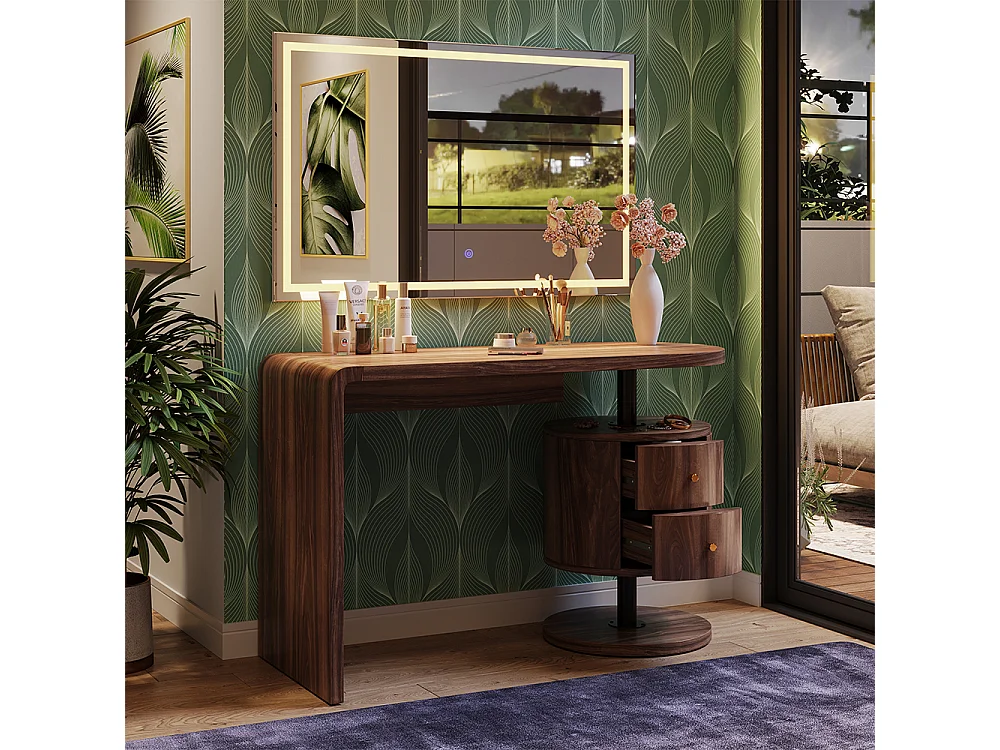 Coiffeuse chêne rustique 120x50x76 lara