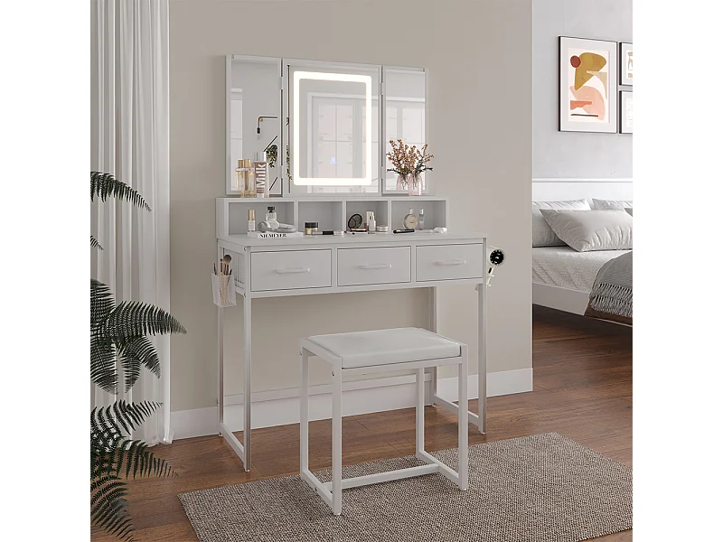 Kaptafel wit 90x40x137.5 mavida