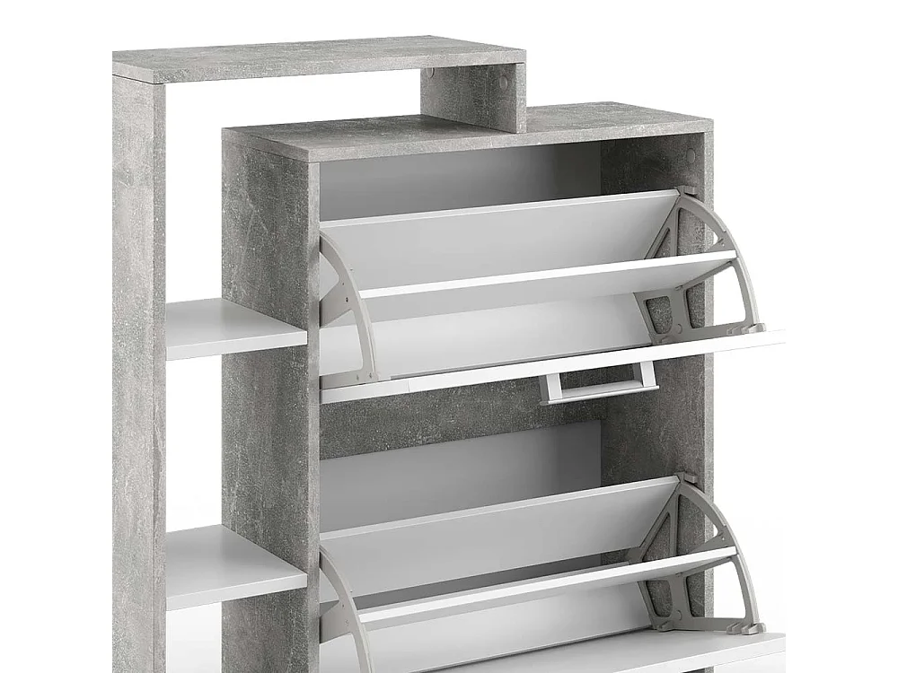 Meuble à chaussure béton 80x25x90 orlando