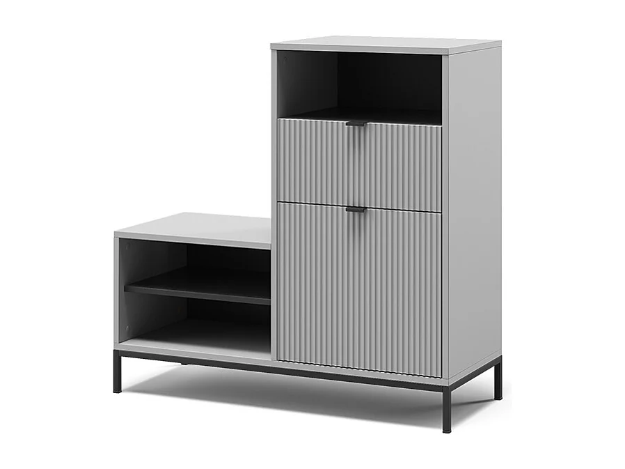 Banco para zapatos gris 100x40x98.5 eliza