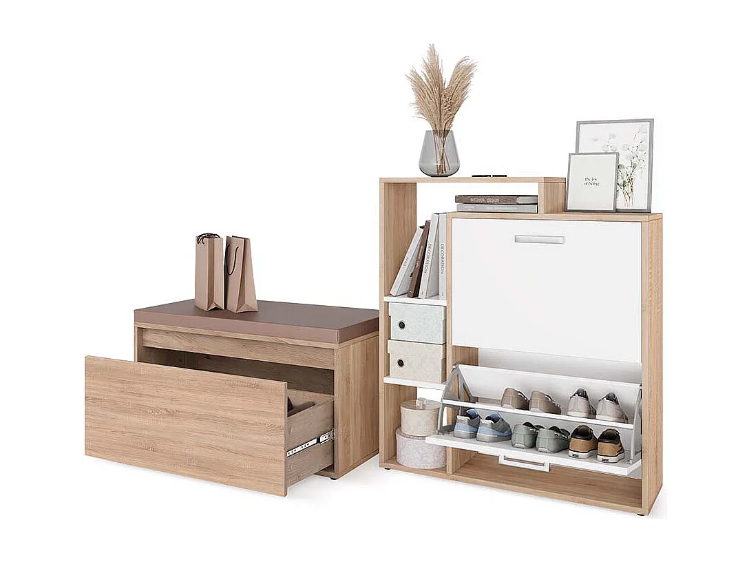 Meuble à chaussure sonoma 80x39x90 orlando