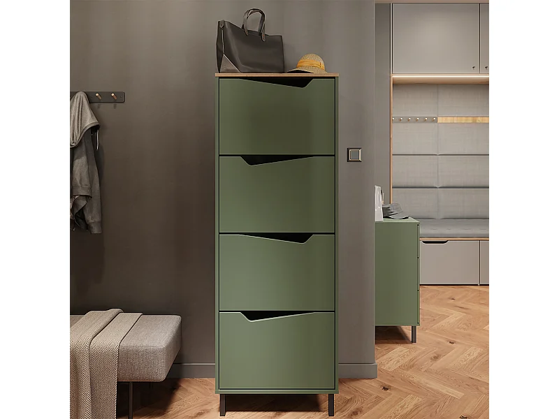 Schuhkipper grün/artisan 60x38x167.4 marelle